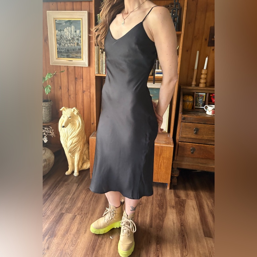 Black Tape Slip Dress NWT XS - Picture 3 of 4